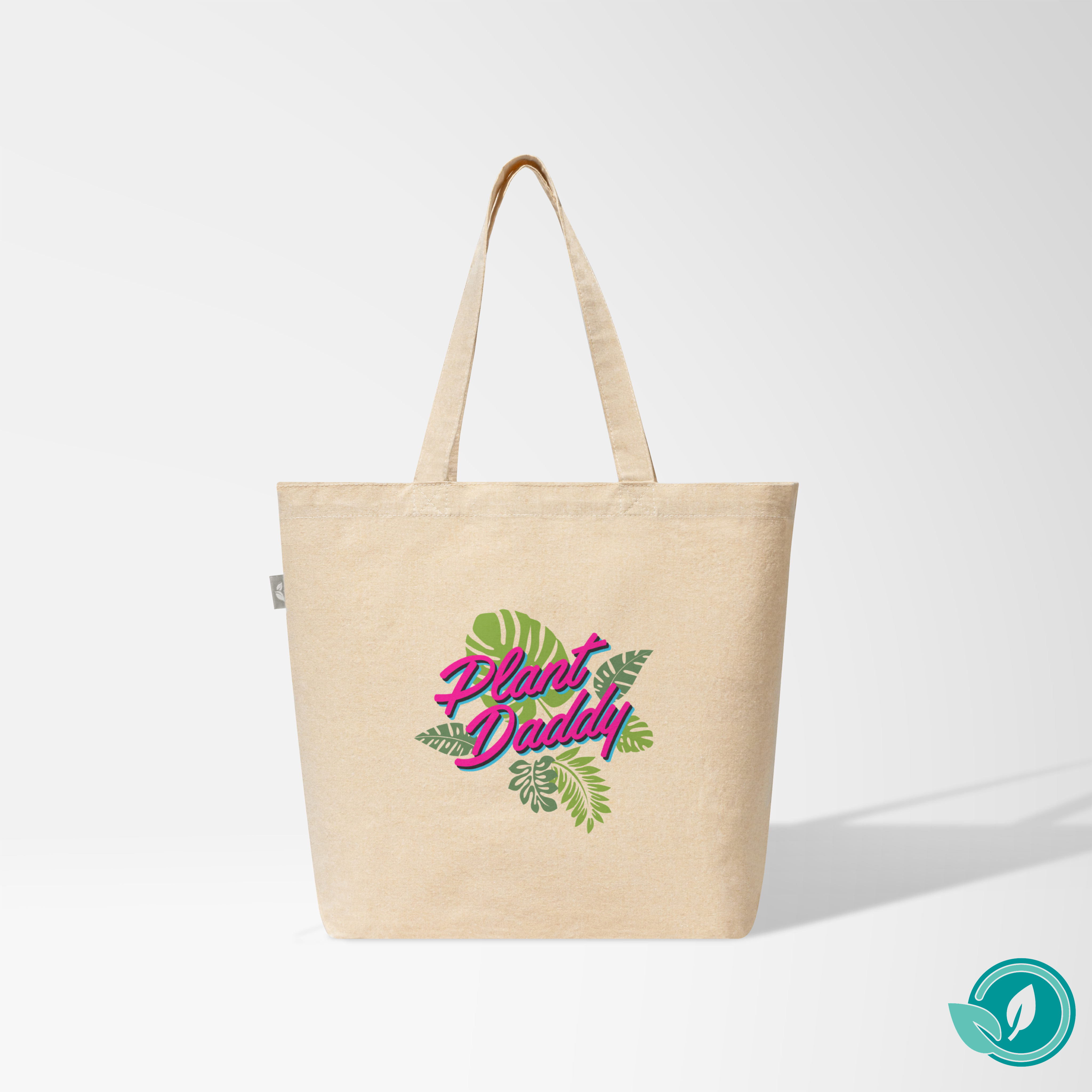 Full Color Budget 5 oz. Recycled Cotton Shopper Tote